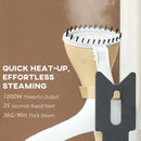 HOMCOM Clothes Steamer, Garment Steamer Clothing Wrinkle Remover, Gold Tone