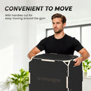 SPORTNOW Non-Slip Plyo Box, Corner-free Wooden Jump Box