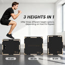 SPORTNOW Non-Slip Plyo Box, Corner-free Wooden Jump Box