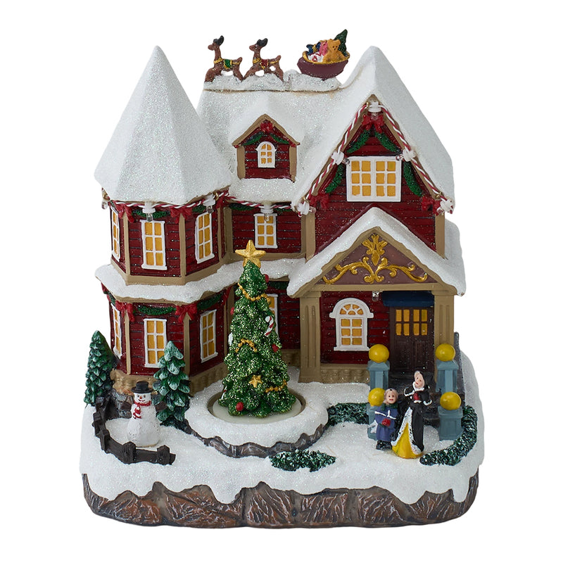 Lifeideas Christmas House Music Box Ornaments