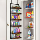 Lifeideas Steel and Wood Over-the-Door Kitchen Pantry Organizer