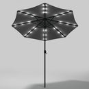 Livingandhome Outdoor Solar 24 LED Lights Patio With Crank For Patio Market With Base