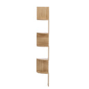Cottonfy UK Tiered Wooden Floating Corner Shelf