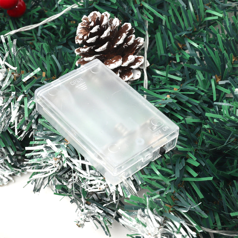 Lifeideas 270cm Artificial LED Warm White Light Christmas Garland