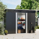 Breeins Sliding Door Metal Storage Shed With Windows