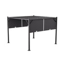 Outdoor Retractable Steel Pergola with Canopy