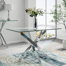 Livingandhome Stylish Tempered Glass Coffee Table