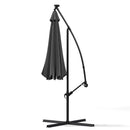 Livingandhome Outdoor 32 LED Lighted Patio Umbrella With Crank Lift System