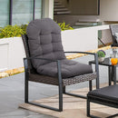 Breeins Weather-Resistant Garden Seat Cushion with Straps