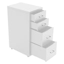 Livingandhome Vertical File Cabinet With Wheels,