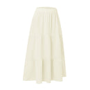 A-line Swing Pleated Midi Skirt