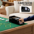 SPORTNOW 300-Piece Texas Holdem Poker Chips Set with Card Shuffler and Shoe