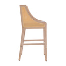 Set Of 2 Modern Upholstered High Bar Stools