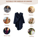 Elegant Cross Front Shawl Wrap