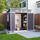 Livingandhome Outdoor Plastic Garden Storage Shed