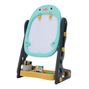 Livingandhome Double-Sided Adjustable Drawing Magnetic Easel with Board Games