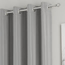 Enhanced Living Nightfall Plain Supersoft Navy Thermal Blockout Single Eyelet Door Curtain
