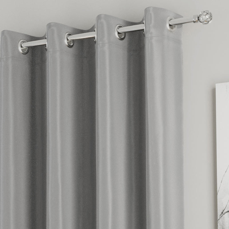 Enhanced Living Nightfall Plain Supersoft Navy Thermal Blockout Single Eyelet Door Curtain