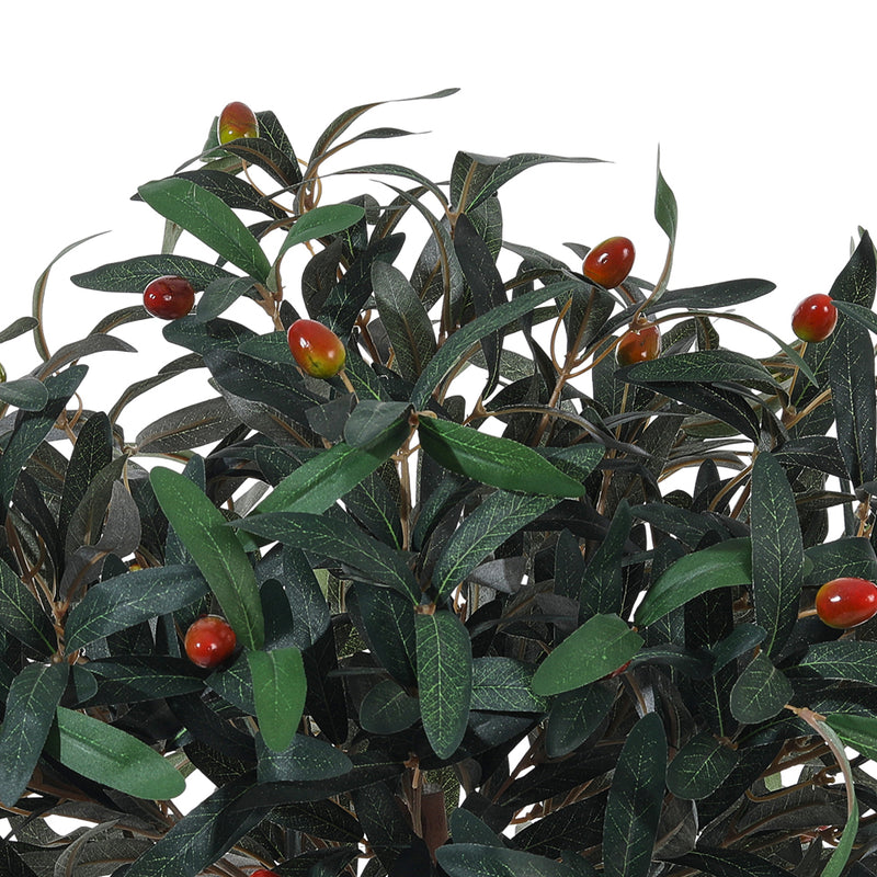Breeins Artificial Olive Tree Decorative Plant in Planter
