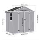 Breeins Outdoor Plastic Garden Storage Shed