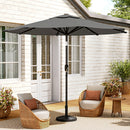 Livingandhome Outdoor Solar 24 LED Lights Patio With Crank For Patio Market With Base