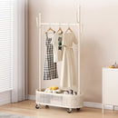 Livingandhome Compact Clothing Rack with Basket
