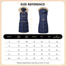 Hooded Mid-length Quilted Padded Gilet Sleeveless Coat