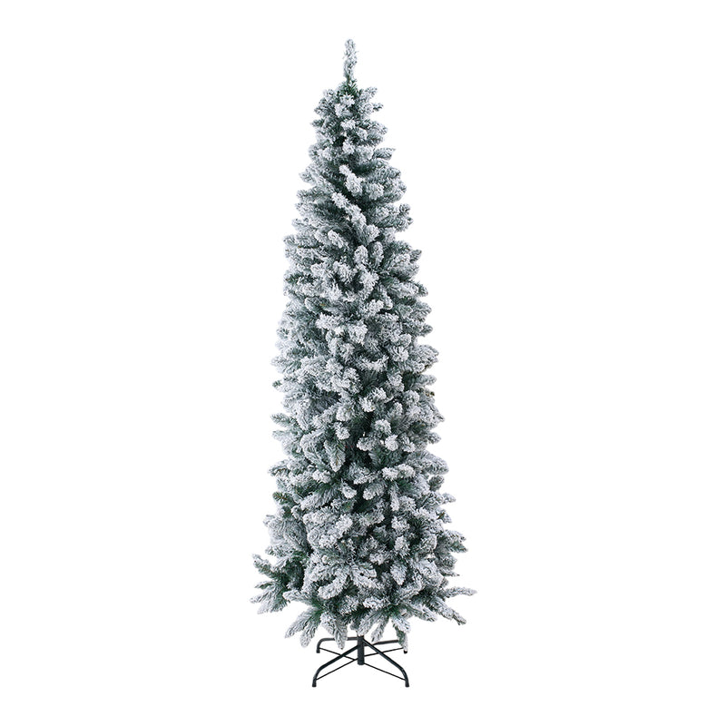 Lifeideas Flocked Christmas Tree with Sturdy X-Frame Stand