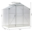 Breeins Aluminium Hobby Greenhouse with Base and Window Opening