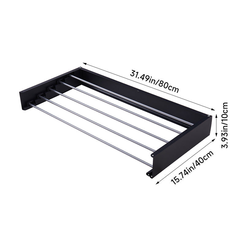 Lifeideas Space-Saving Wall Mounted Towel Drying Rack