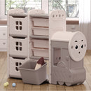 Kidkid Cute Train Shape Toys Storage Rack