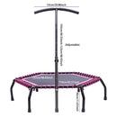Lifeideas 48in Bungee Cords Hexagonal Trampoline with Adjustable T-Bar Handle