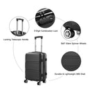 Livingandhome 3PCS Lockable Travel Suitcase Set