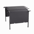 Retractable Arc-Shaped Steel Pergola