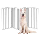 Kidkid 4 Panel Wooden Foldable Safety Gate with Stable Feet