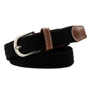 Casual Elastic Braided Belt With D-shape Pin Buckle