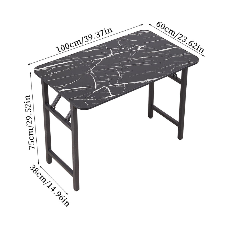 Livingandhome Folding Dining Table with Double Spring Mechanism