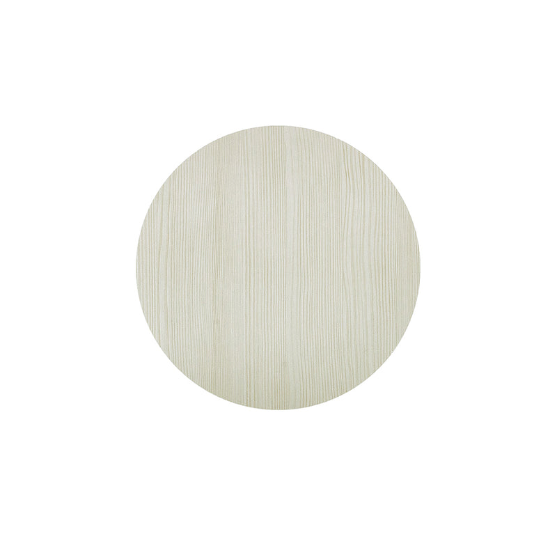 Livingandhome White Round Cafe Table with Metal Base