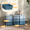 HOMCOM Kids Storage Units with Drawers 3 Tier Chest Dresser Tower