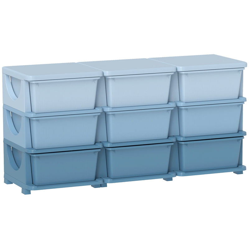 HOMCOM Kids Storage Units with Drawers 3 Tier Chest Dresser Tower