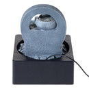 Breeins Tabletop Waterfall Fountain with LED Lighting,
