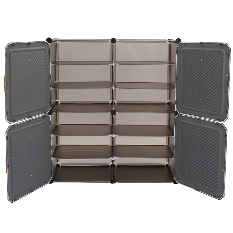 Livingandhome Foldable 6-Tier Shoe Storage Unit