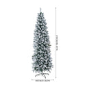 Lifeideas Flocked Christmas Tree with Sturdy X-Frame Stand