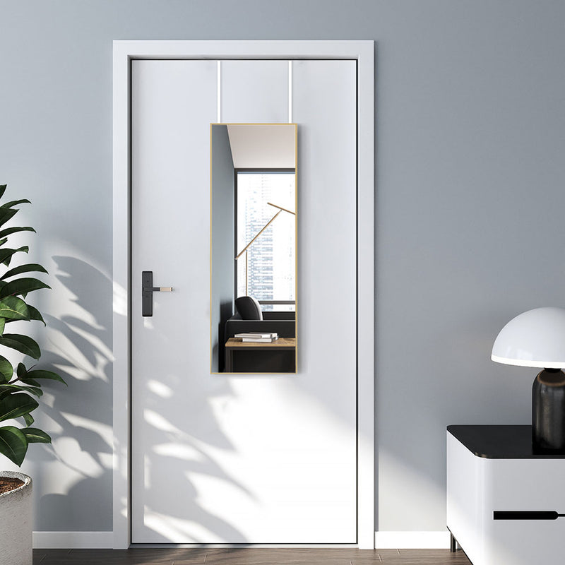 Livingandhome Metal Frame Over the Door Full Length Mirror