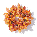 Artificial Pumpkin Maple Leaf Wreath