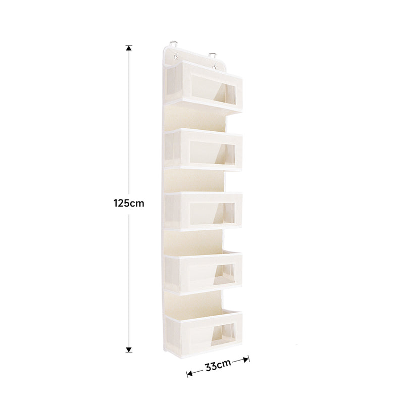 Lifeideas 5 Pockets Over the Door Non Woven Fabric Organizer