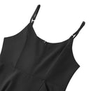 V-neck Sleeveless Dress with Ruffled Hem