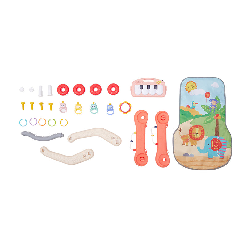 Livingandhome 2in1 Baby Play Mat and Walker with Musical Keyboard