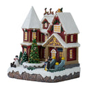 Lifeideas Christmas House Music Box Ornaments
