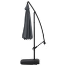 3M Large Banana Cantilever Patio Parasol For Outdoor Sunshade And Rain With Fillable Base On Wheels